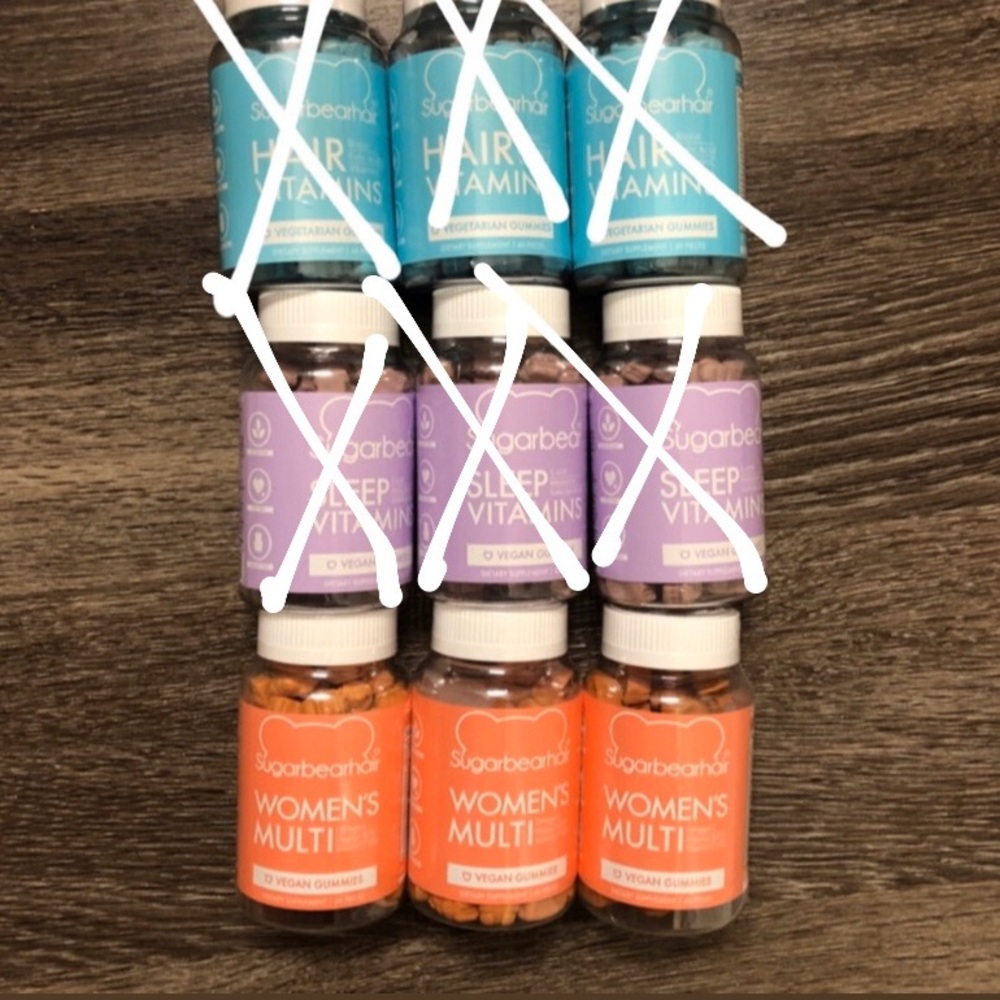 Sugar bear women’s multi vitamins x 3 bottles